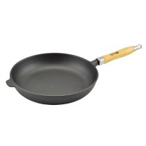 Öntöttvas serpenyő fa nyéllel 30cm it.