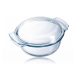 PYREX kerek sütőtál+fedő 4,9L (3,5L+1,4L)