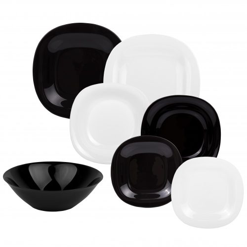 Luminarc Carine Black&White 19 részes étkészlet