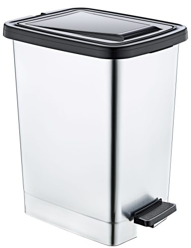 Szemetes pedálos 25L FÉMHATÁSÚ
