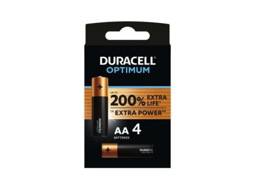 Elem Duracell AA Optimum 4db