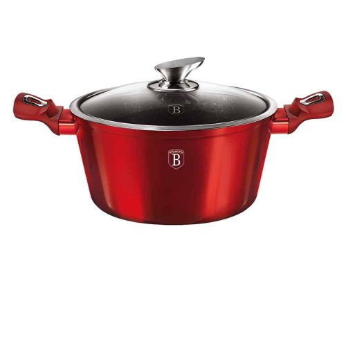 BerlingerHaus Fazék+Fedő 20cm BURGUNDY BH-1256N