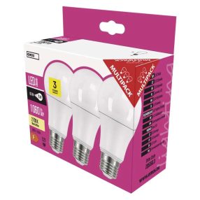 Izzó EMOS LED CLS A60 10,7W E27 WW 3db