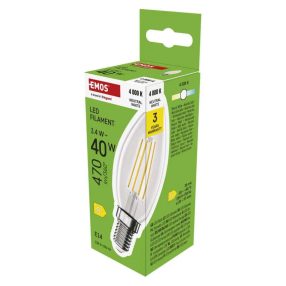 Izzó EMOS LED FLM GYERTYA 3,4W E14 NW